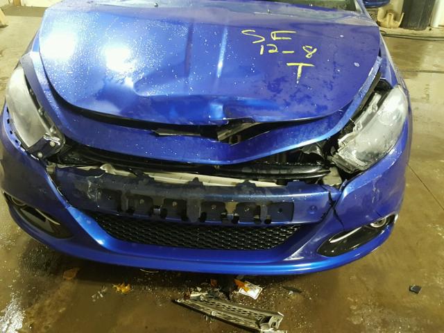 1C3CDFBA2DD297608 - 2013 DODGE DART SXT BLUE photo 9