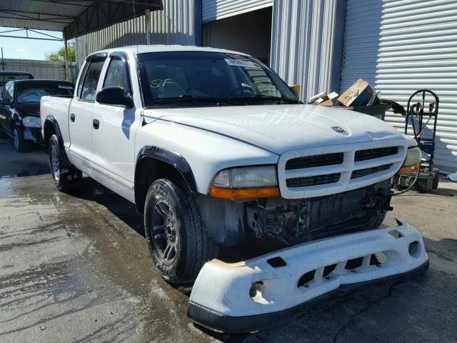 1B7HL38N62S503079 - 2002 DODGE DAKOTA QUA WHITE photo 1