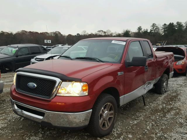 1FTPX12V87NA27016 - 2007 FORD F150 BURGUNDY photo 2