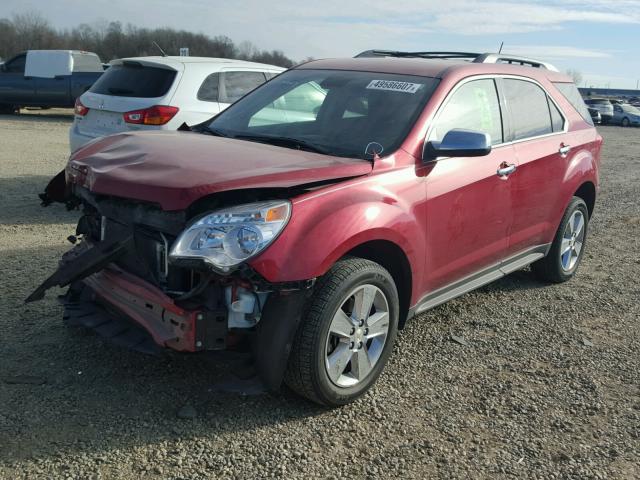 2GNFLFEK2E6171109 - 2014 CHEVROLET EQUINOX LT RED photo 2