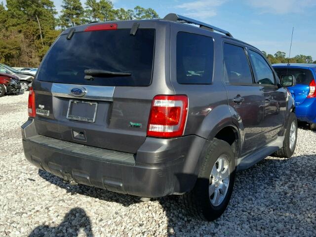 1FMCU0EGXAKB65269 - 2010 FORD ESCAPE LIM GRAY photo 4