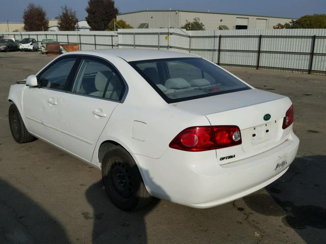 KNAGE123X75153492 - 2007 KIA OPTIMA LX WHITE photo 3