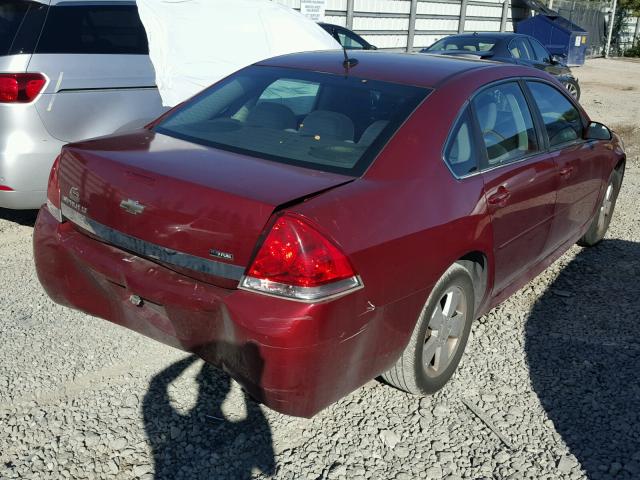 2G1WB5EKXA1118549 - 2010 CHEVROLET IMPALA LT Շագանակագույն լուսանկար 4