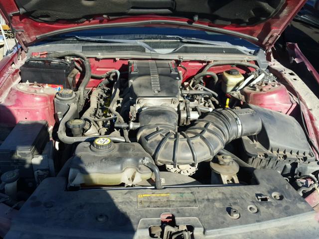 1ZVFT82H255139783 - 2005 FORD MUSTANG GT RED photo 7