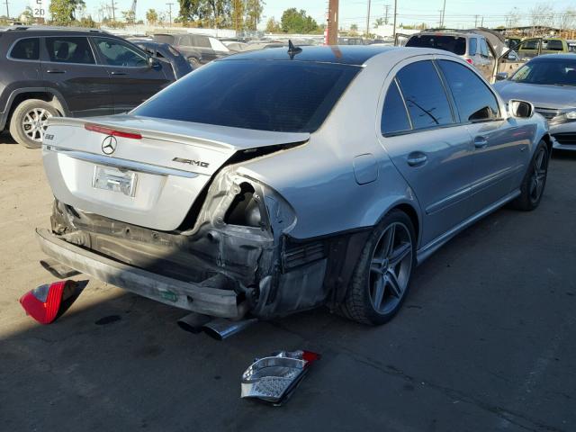 WDBUF77X17B037244 - 2007 MERCEDES-BENZ E 63 AMG SILVER photo 4