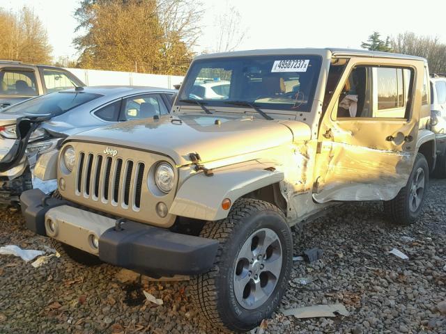 1C4HJWEG6HL680621 - 2017 JEEP WRANGLER U TAN photo 2