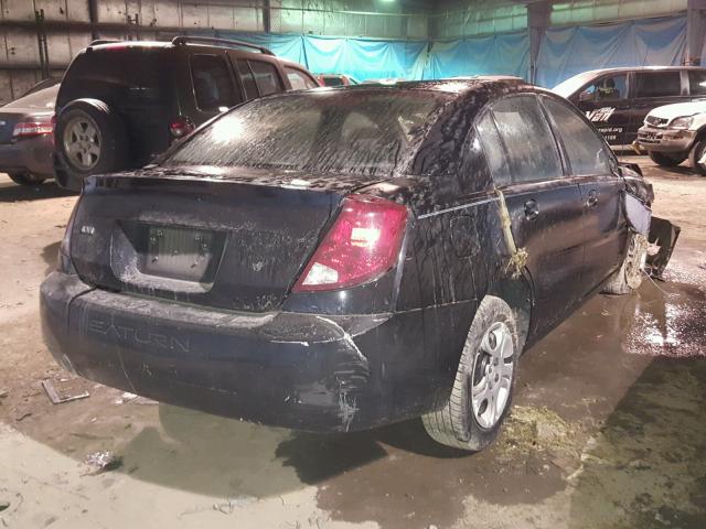 1G8AJ52FX4Z123445 - 2004 SATURN ION LEVEL BLACK photo 4