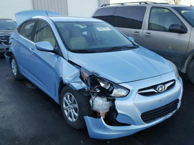 KMHCT4AEXEU614734 - 2014 HYUNDAI ACCENT GLS BLUE photo 1