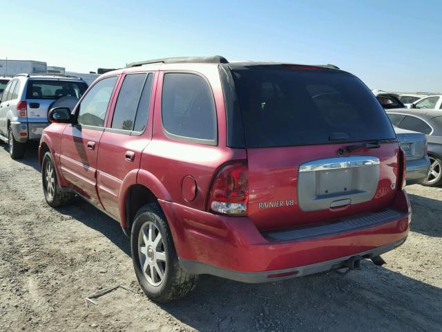 5GAET13P642270437 - 2004 BUICK RAINIER CX RED photo 3