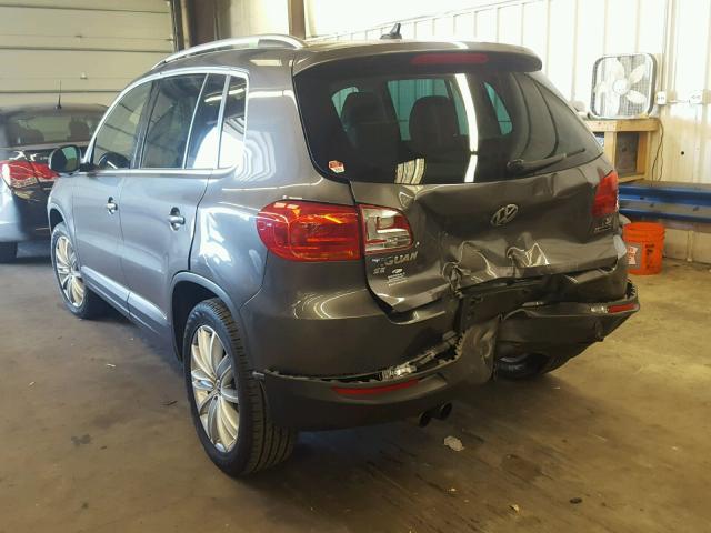 WVGBV7AX5GW578614 - 2016 VOLKSWAGEN TIGUAN S GRAY photo 3