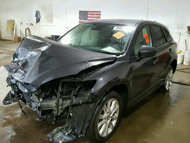 JM3KE4DY2E0300851 - 2014 MAZDA CX-5 GT GRAY photo 2