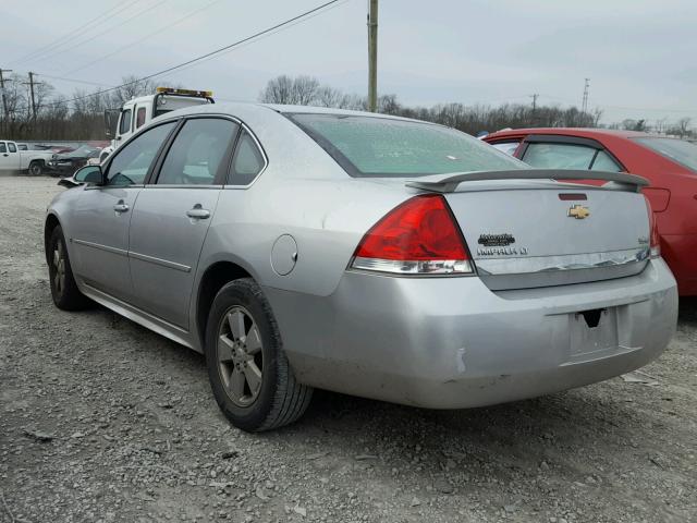 2G1WB5EK6A1134442 - 2010 CHEVROLET IMPALA LT SILVER photo 3