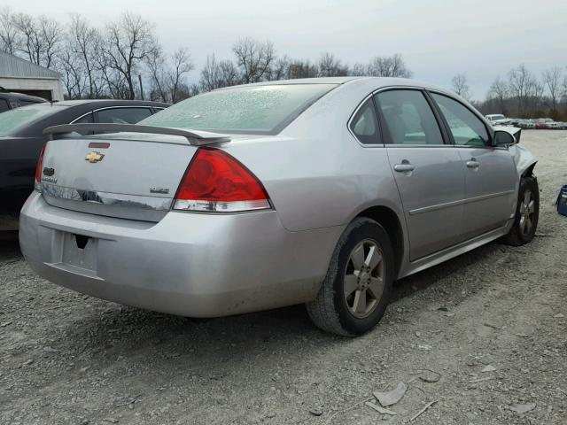 2G1WB5EK6A1134442 - 2010 CHEVROLET IMPALA LT SILVER photo 4