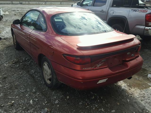 3FAKP1138XR120471 - 1999 FORD ESCORT ZX2 RED photo 3
