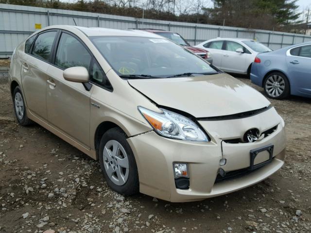 JTDKN3DU3A0090707 - 2010 TOYOTA PRIUS BEIGE photo 1