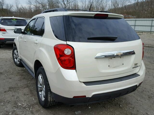 1GNALDEK8DZ111191 - 2013 CHEVROLET EQUINOX LT CREAM photo 3