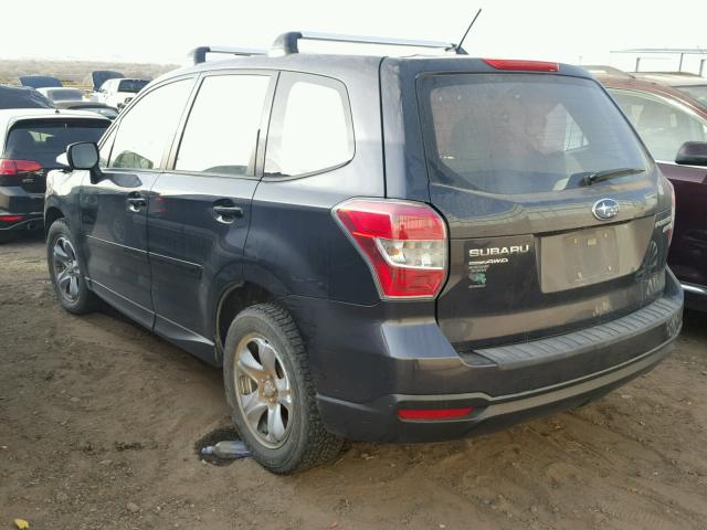 JF2SJAAC2EH437027 - 2014 SUBARU FORESTER 2 BLUE photo 3