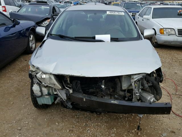 1NXBU40E89Z119898 - 2009 TOYOTA COROLLA BA SILVER photo 9