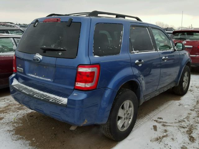 1FMCU03709KD07790 - 2009 FORD ESCAPE XLT BLUE photo 4