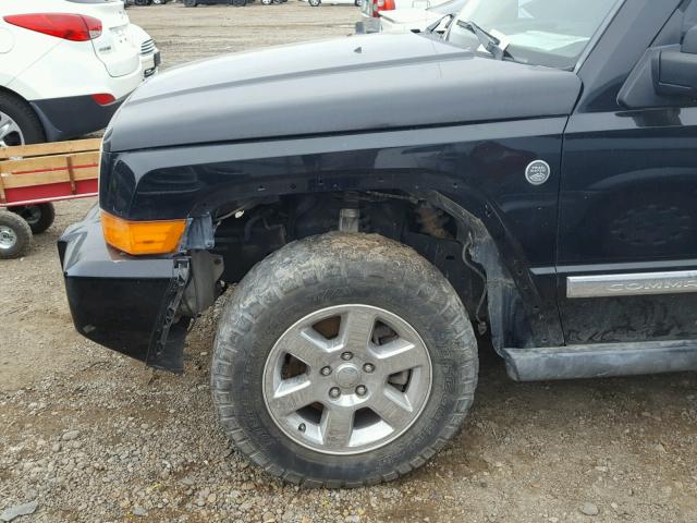 1J8HG58276C123862 - 2006 JEEP COMMANDER BLACK photo 10