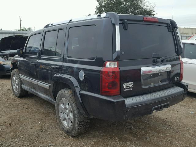 1J8HG58276C123862 - 2006 JEEP COMMANDER BLACK photo 3