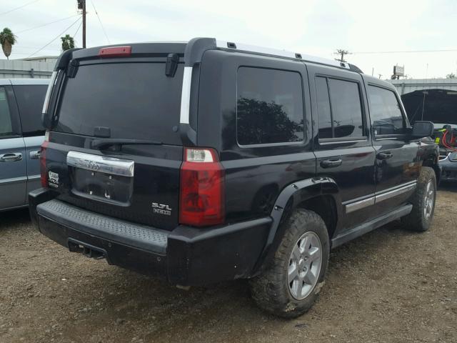 1J8HG58276C123862 - 2006 JEEP COMMANDER BLACK photo 4
