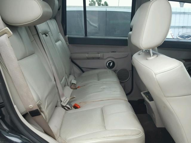1J8HG58276C123862 - 2006 JEEP COMMANDER BLACK photo 6