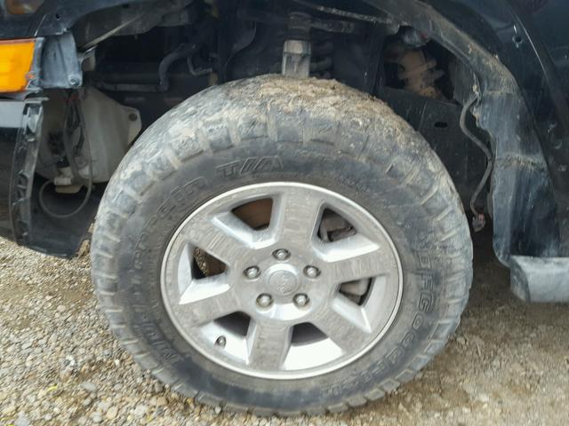 1J8HG58276C123862 - 2006 JEEP COMMANDER BLACK photo 9