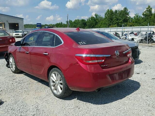 1G4PR5SKXE4168109 - 2014 BUICK VERANO CON MAROON photo 3