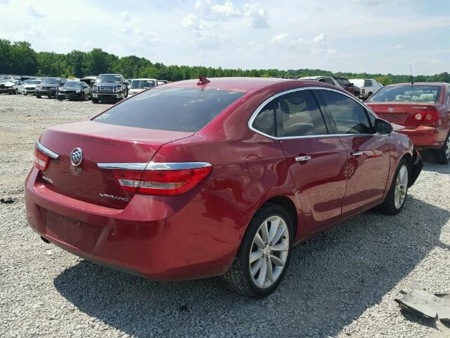 1G4PR5SKXE4168109 - 2014 BUICK VERANO CON MAROON photo 4