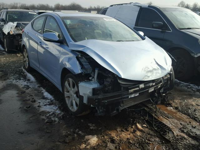 KMHDH4AE4CU306705 - 2012 HYUNDAI ELANTRA GL TEAL photo 1