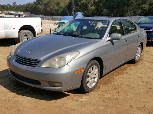 JTHBF30G025006469 - 2002 LEXUS ES 300 TEAL photo 2