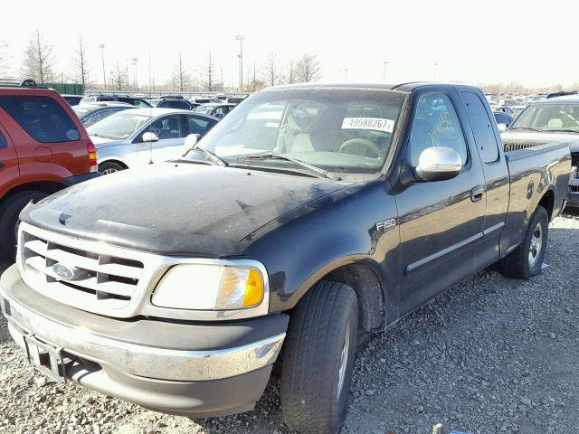 1FTRX17262NA29203 - 2002 FORD F150 BLACK photo 2