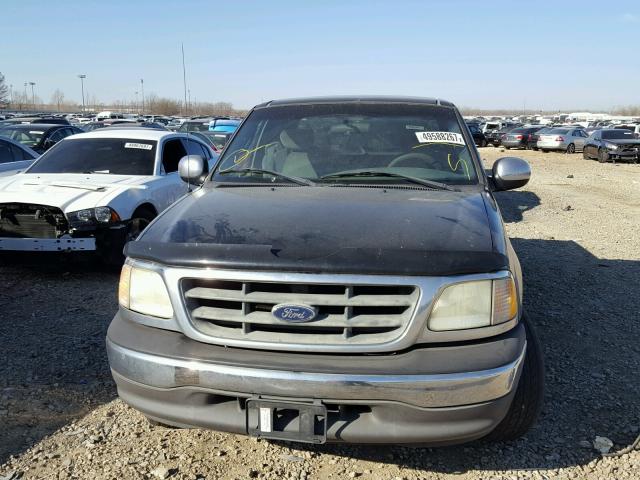 1FTRX17262NA29203 - 2002 FORD F150 BLACK photo 9