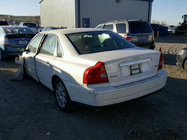 YV1TH592351398095 - 2005 VOLVO S80 2.5T WHITE photo 3