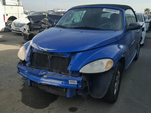 3C3EY55X05T530291 - 2005 CHRYSLER PT CRUISER BLUE photo 2