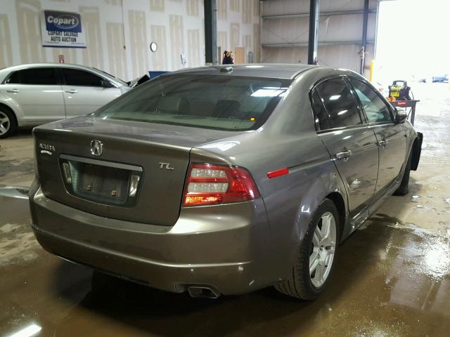 19UUA66207A042314 - 2007 ACURA TL GRAY photo 4