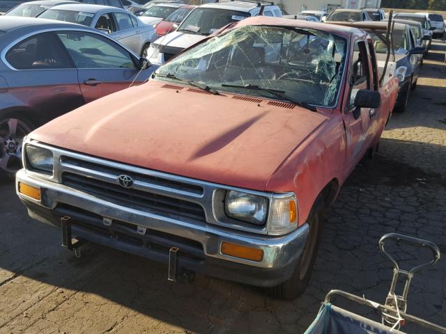 JT4RN93PXP5067790 - 1993 TOYOTA PICKUP 1/2 RED photo 2