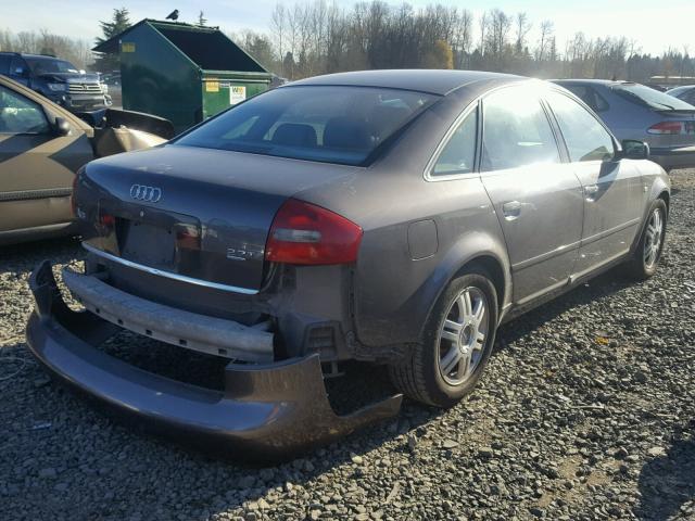 WAUED54B91N128872 - 2001 AUDI A6 2.7T QU BROWN photo 4