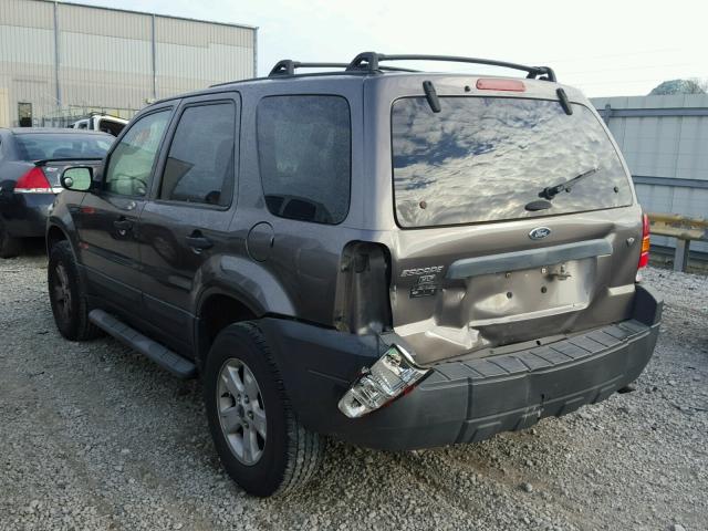 1FMYU03116KA29513 - 2006 FORD ESCAPE XLT GRAY photo 3