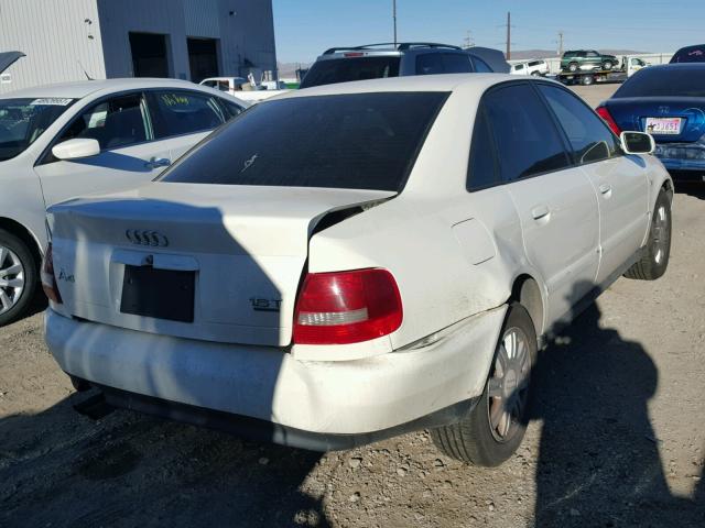 WAUDC68D71A108496 - 2001 AUDI A4 1.8T QU WHITE photo 4