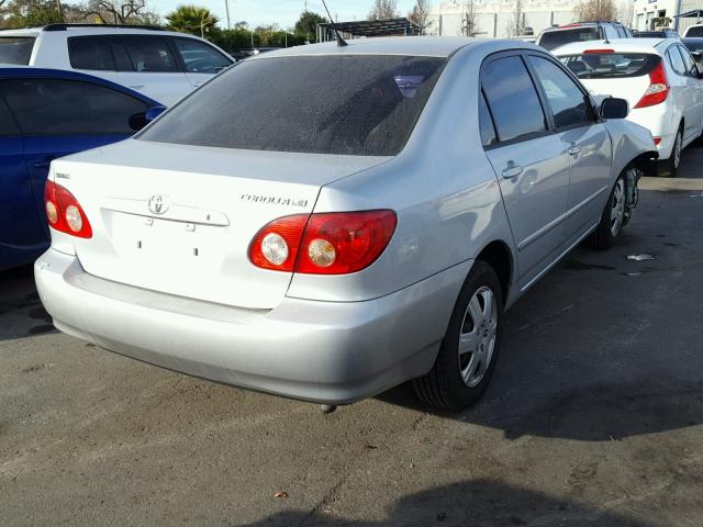 1NXBR32E26Z696916 - 2006 TOYOTA COROLLA CE SILVER photo 4