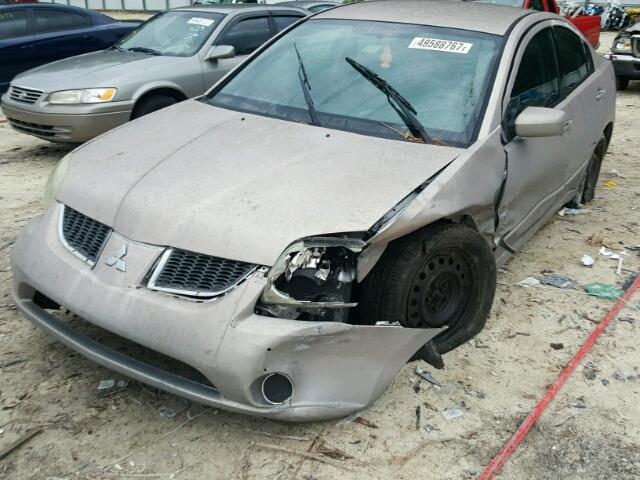 4A3AB36F74E041534 - 2004 MITSUBISHI GALANT ES GOLD photo 2