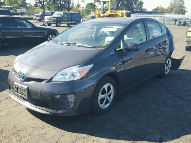 JTDKN3DU9C5472343 - 2012 TOYOTA PRIUS BLACK photo 2