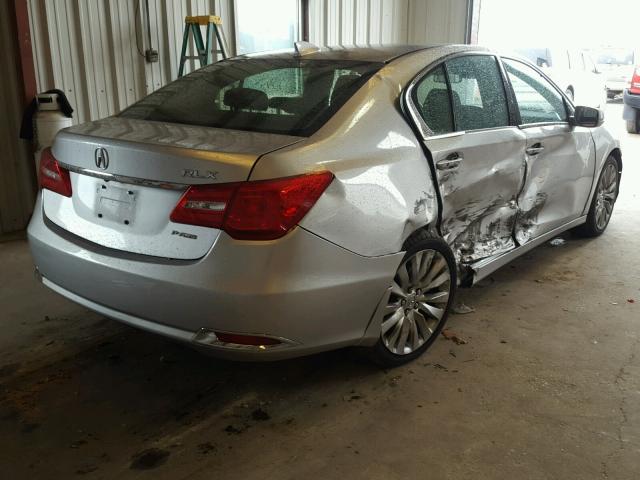 JH4KC1F56FC001619 - 2015 ACURA RLX TECH SILVER photo 4