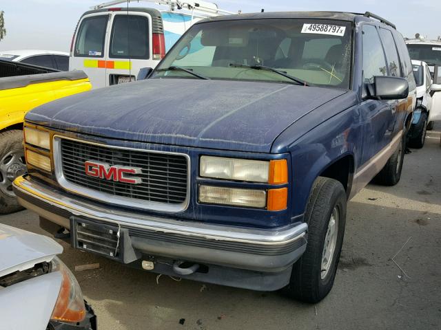 1GKEK13R0WJ732328 - 1998 GMC YUKON BLUE photo 2