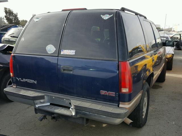 1GKEK13R0WJ732328 - 1998 GMC YUKON BLUE photo 4