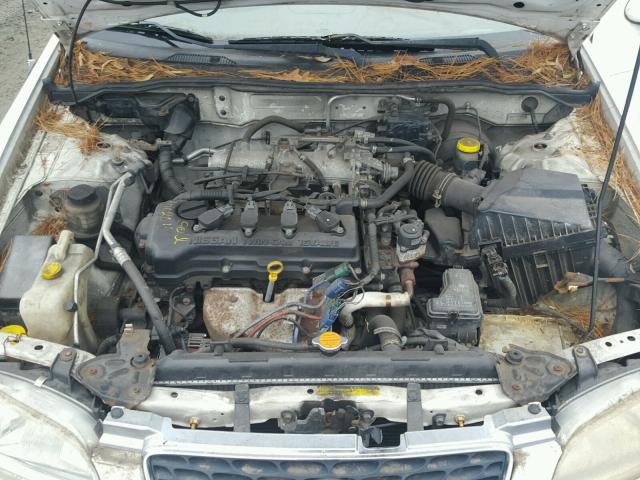 3N1CB51D42L636984 - 2002 NISSAN SENTRA XE WHITE photo 7