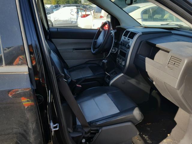 1J8FF57W67D188826 - 2007 JEEP COMPASS LI BLACK photo 5