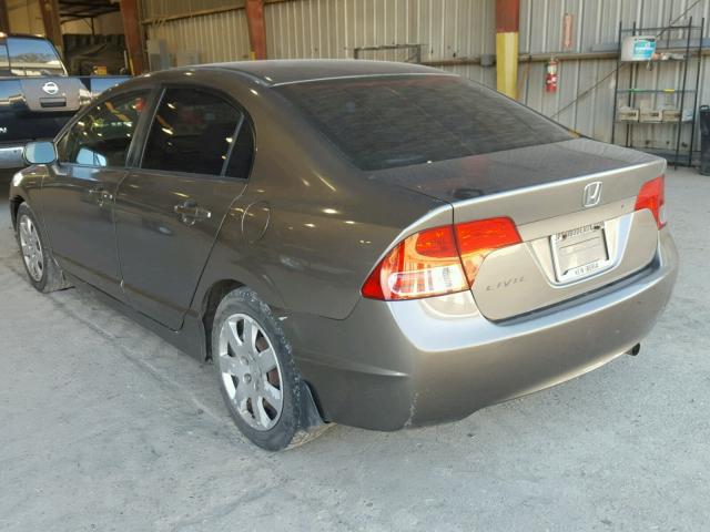 2HGFA16568H345056 - 2008 HONDA CIVIC LX BROWN photo 3